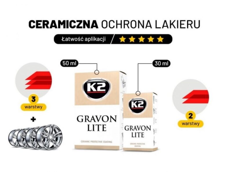 K2 GRAVON LITE Ceramiczna ochrona lakieru 50ml