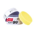 SOFT99 White Soft Wax wosk z carnaubą do lakieru + mikrofibry