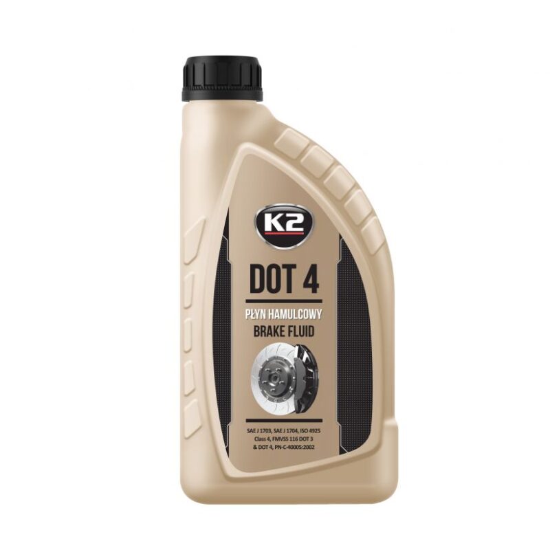 K2 DOT 4 Gotowy płyn hamulcowy syntetyczny 1L