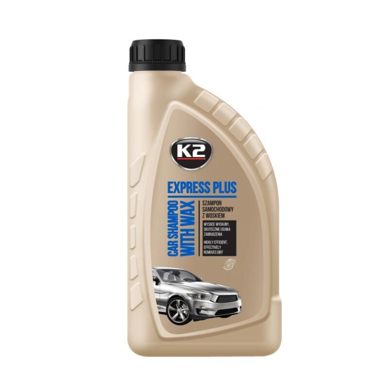 K2 EXPRESS PLUS Szampon samochodowy z woskiem 1L