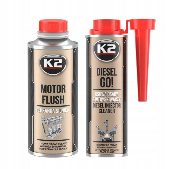 K2 MOTOR FLUSH płukanka silnika + dodatek diesel